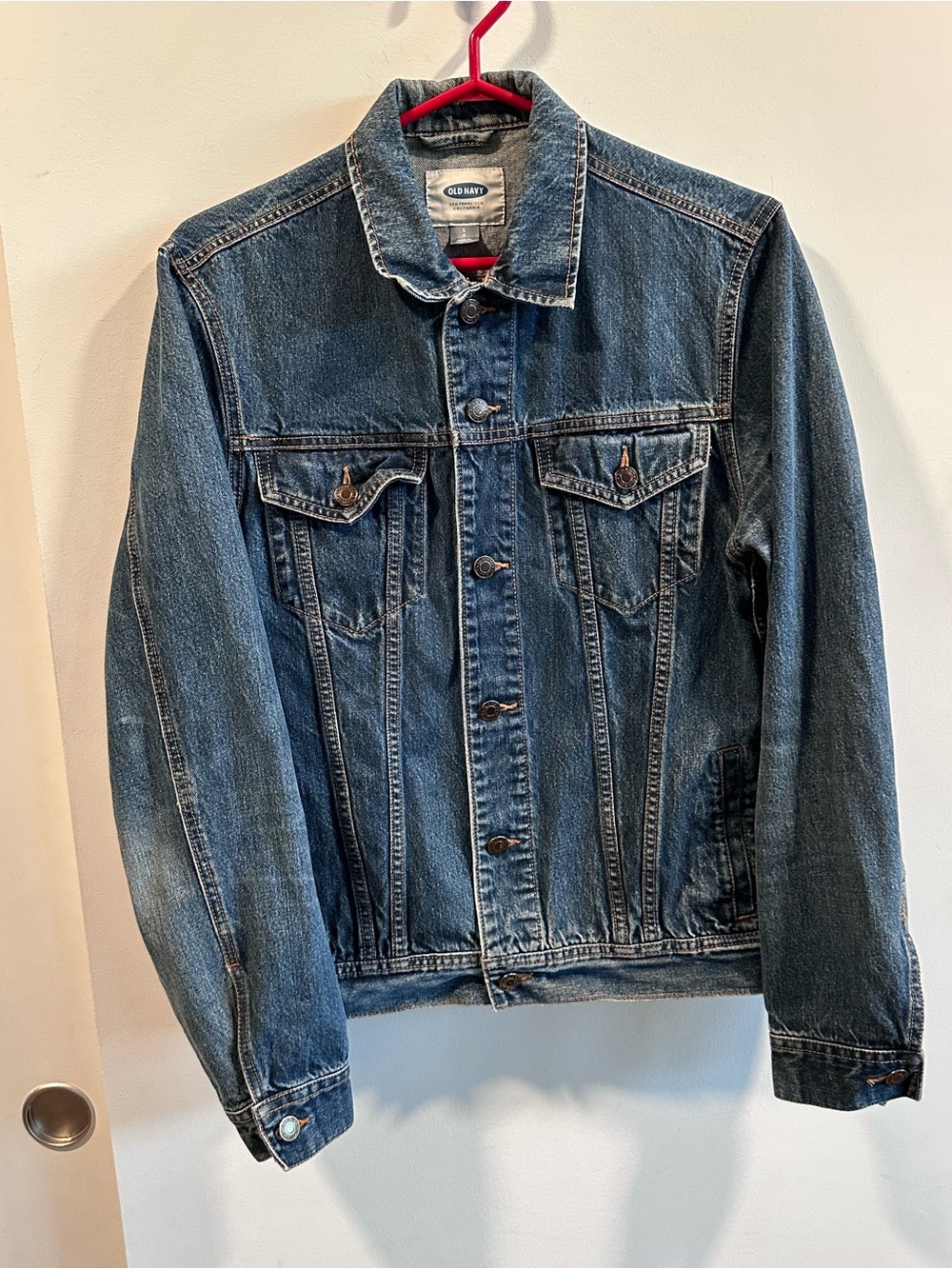 Old Navy Men's Dark Blue Denim Jacket
